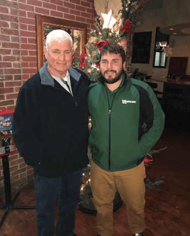 Greenscape project manager, Ryan Truelove, and his father