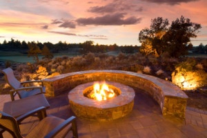 Firepit with seating